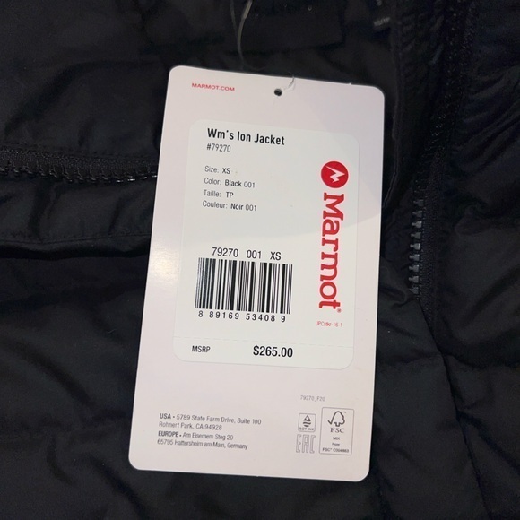 NWT Marmot Ion Jacket
Down 700 Fill
Size XS - Picture 4 of 8